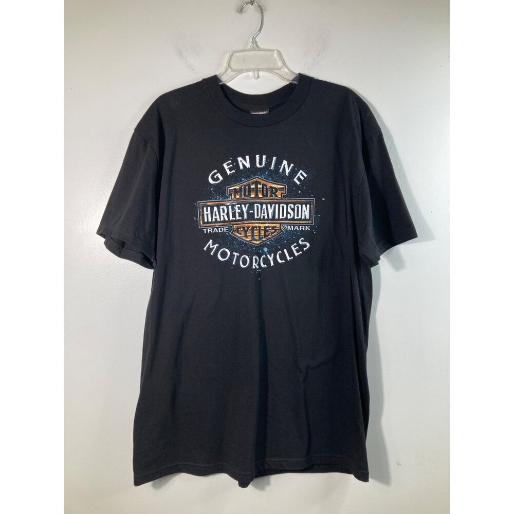 Mens Harley Davidson Short Sleeve Tee Shirt Black St Augustine Florida XL Cotton
